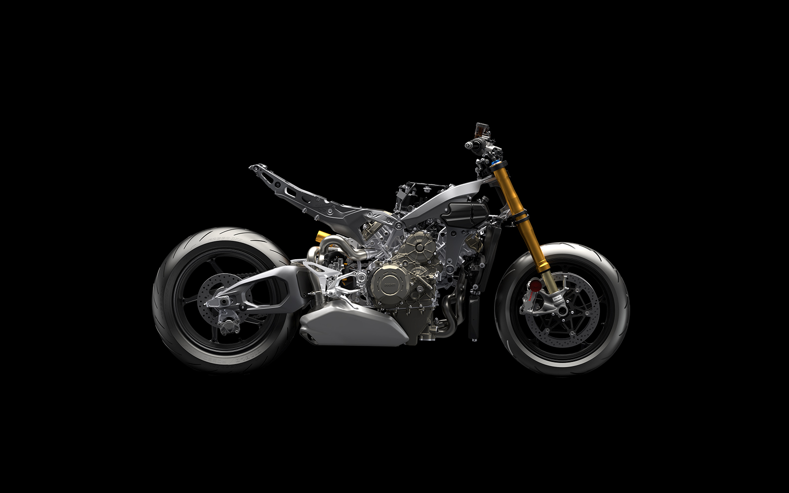 スーパーバイクのシャシ：ドゥカティ・ストリートファイター V4