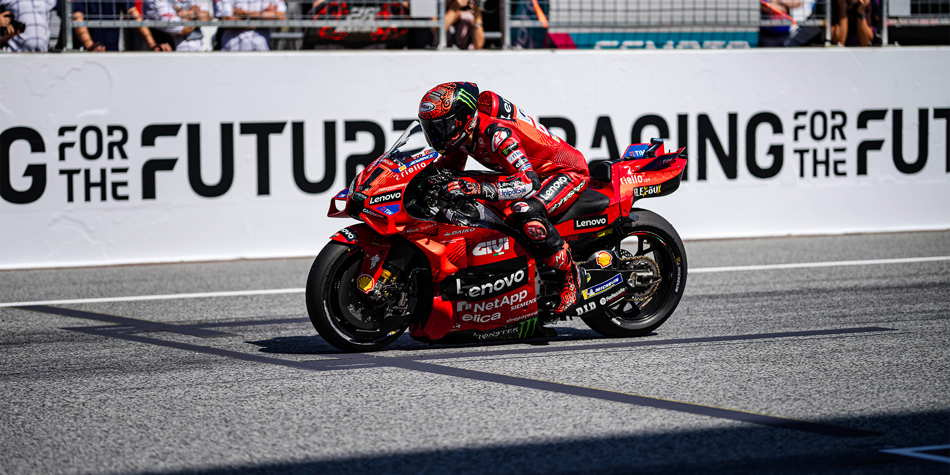 Francesco Bagnaia and the Ducati Lenovo Team top Austrian Practice ...