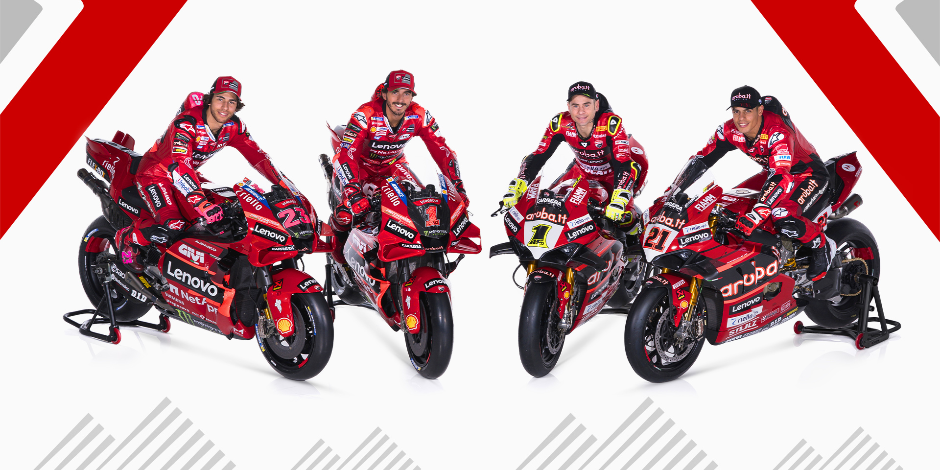 Campioni in Pista the Ducati Lenovo Team unveils 2023 livery at