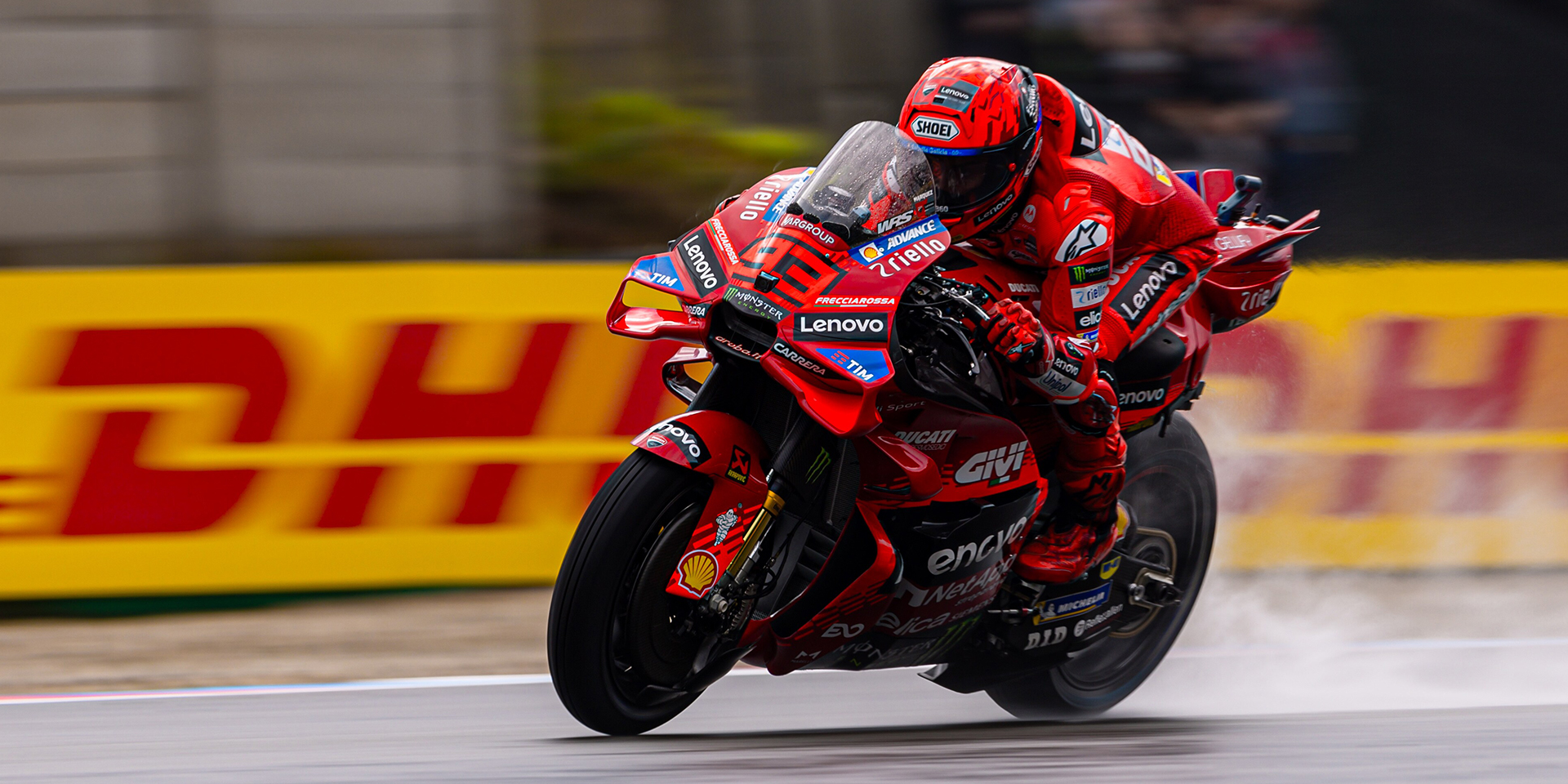 Marc Márquez and the Ducati Lenovo Team lead day one at Brno. Francesco ...