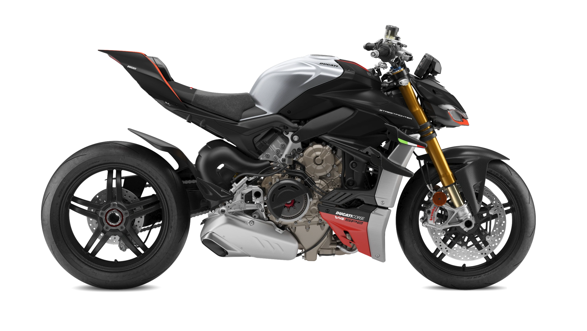 Couvercle moteur en carbone - Ducati Multistrada V4 / Rallye