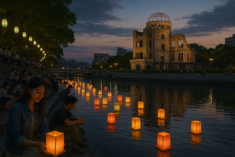 Hiroshima - Lanterns on the River