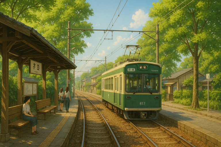 Kyoto - Summer - Randen Tram Stop