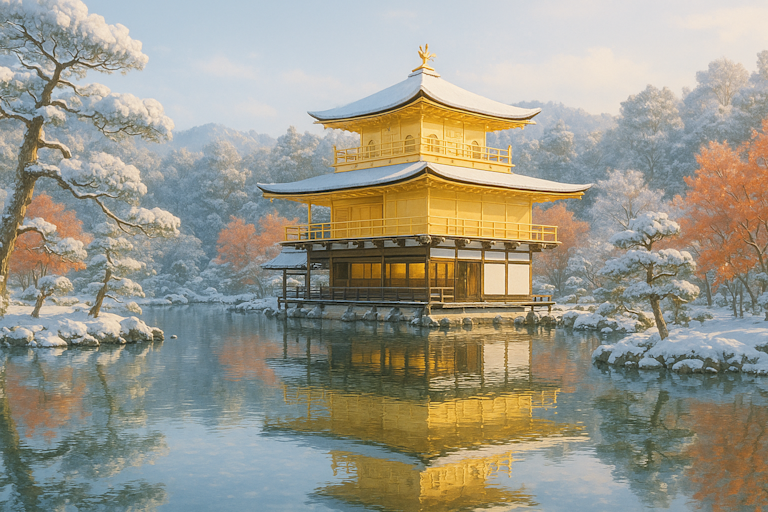 Kyoto - Winter - Kinkaku-ji in Snow