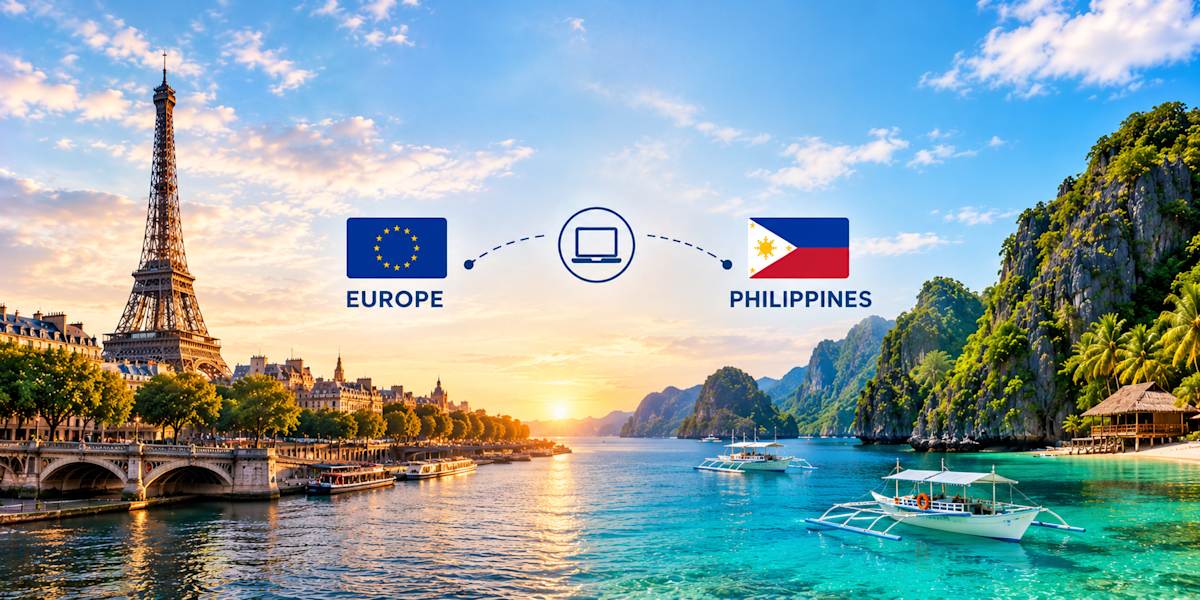 Connexion Europe–Philippines : send laptop to remote team