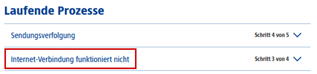 1&1 Control-Center: Technikertermin zur Internet-Störung vereinbaren > Internet-Verbindung funktioniert nicht 