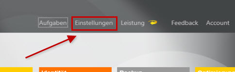 Rahmen um Einstellungen in N360