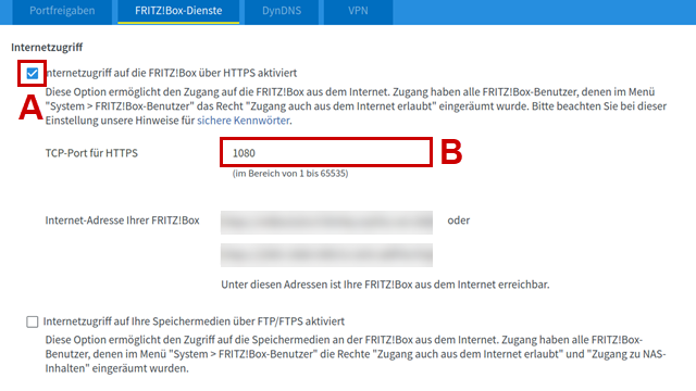 Zugriff über HTTPS