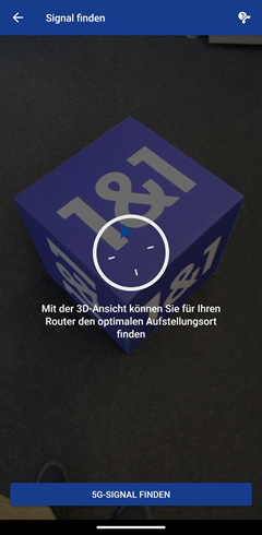 3D Ansicht um den Aufstellort zu ermitteln