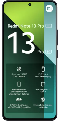 Xiaomi Redmi Note 13 Pro 5G Front