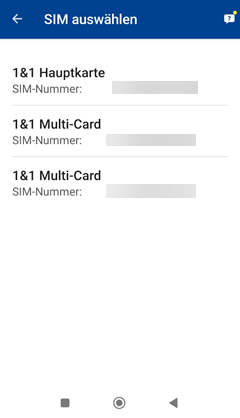 Control-Center-App: SuperPIN (PUK) anzeigen > SIM auswählen