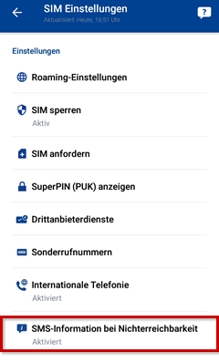 SIM-Einstellungen