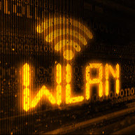  WLAN-Schriftzug und -Symbol