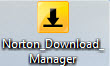 Norton-Download-Manager-Symbol zum Download in Gelb.