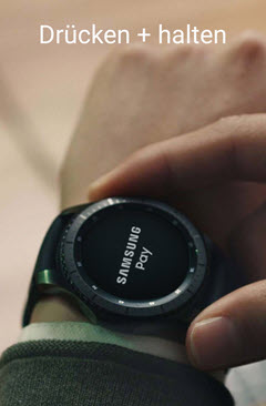 Samsung Galaxy Watch: Zurück-Taste drücken und halten