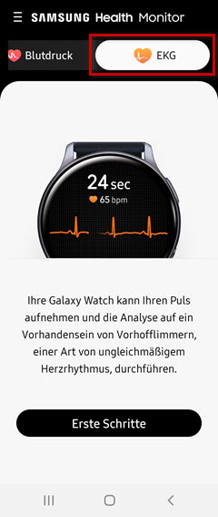 Samsung Health Monitor: Smartphone