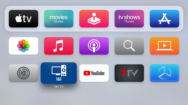 1&1 TV auf Apple TV