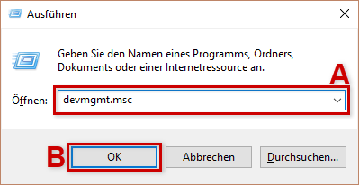 Windows 10: Ausführen-Dialogfenster