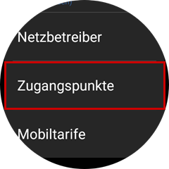 Roter Rahmen um Zugangspunkte.