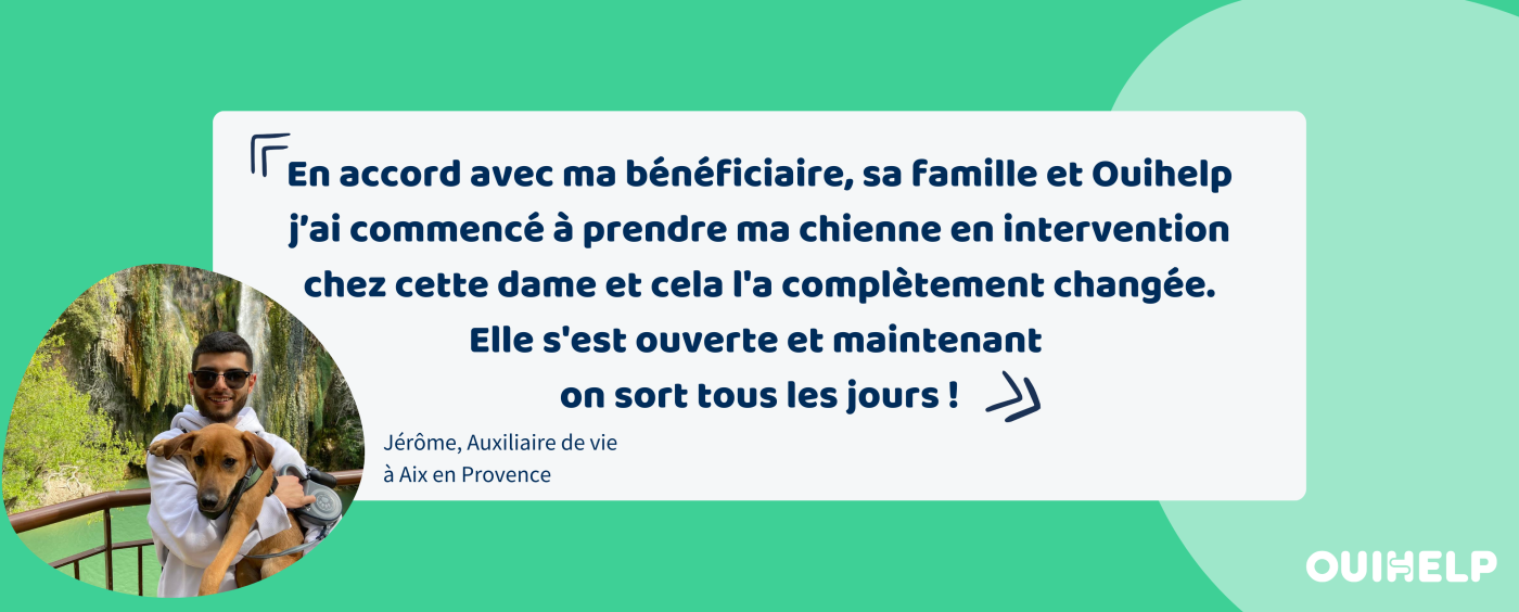 "On se sent écouté" : Jérôme, auxiliaire de vie à Aix en Provence, nous parle de son quotidien avec Ouihelp.