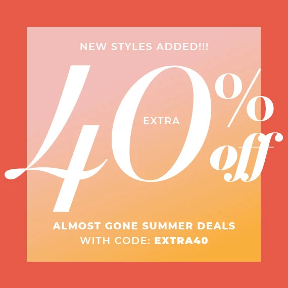 40% off almost gone