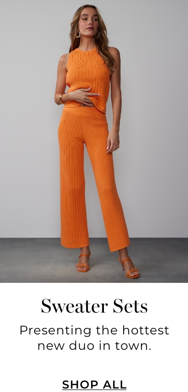 Orange hotsell sweater set