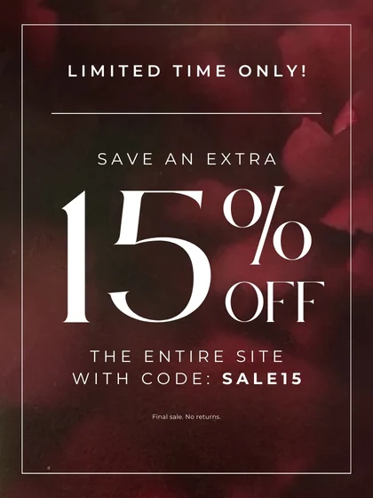 Limited Time Extra15% Off