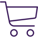 Purple shopping cart icon