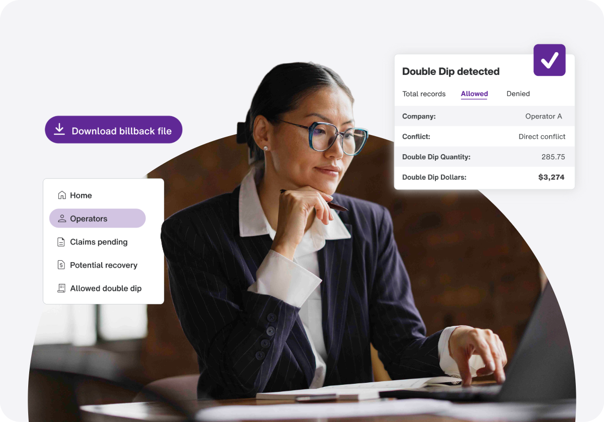 Double dip detection alert in TELUS Double Dip Protection