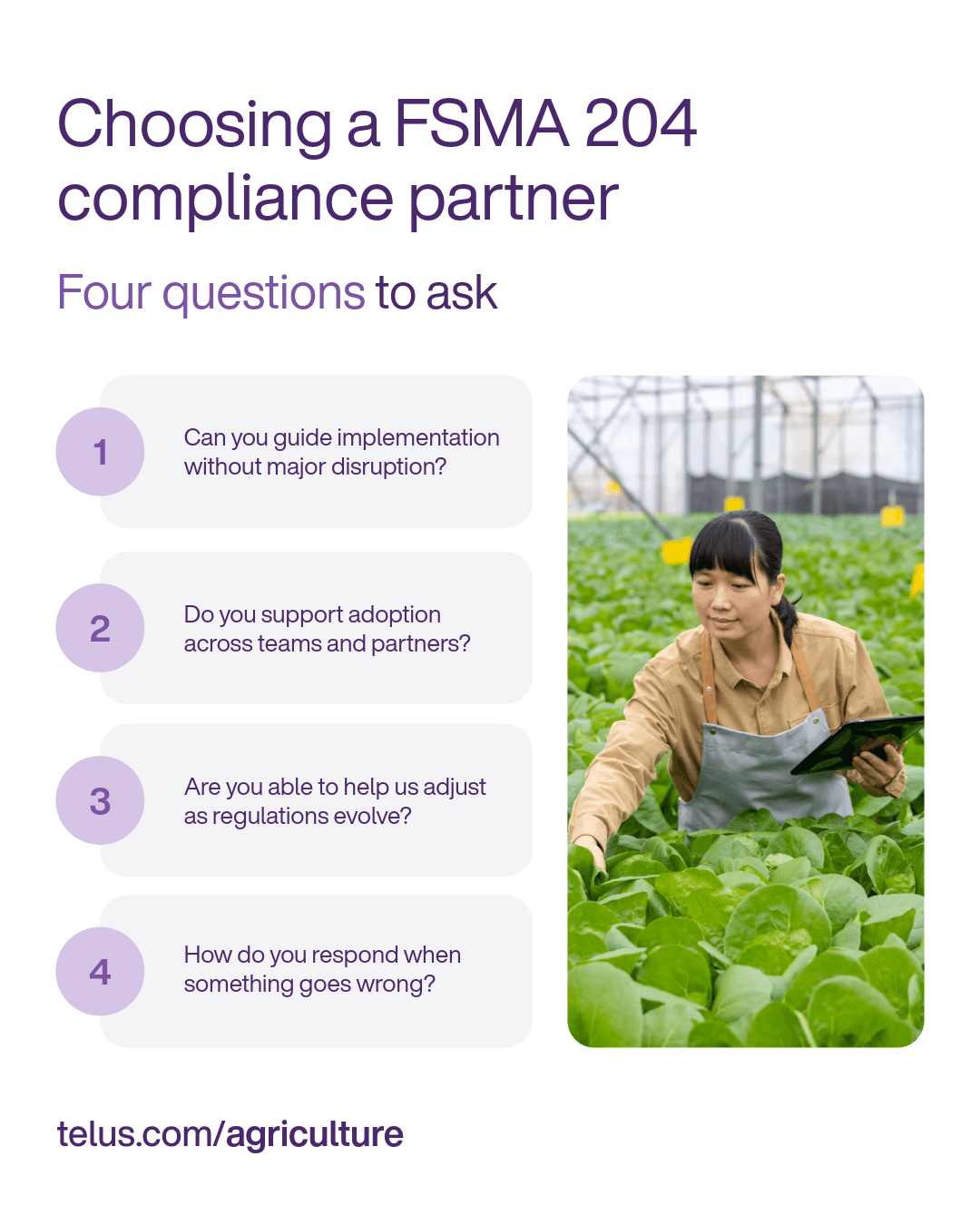 4 questions to ask your FSMA 204 compliance partner in the United States