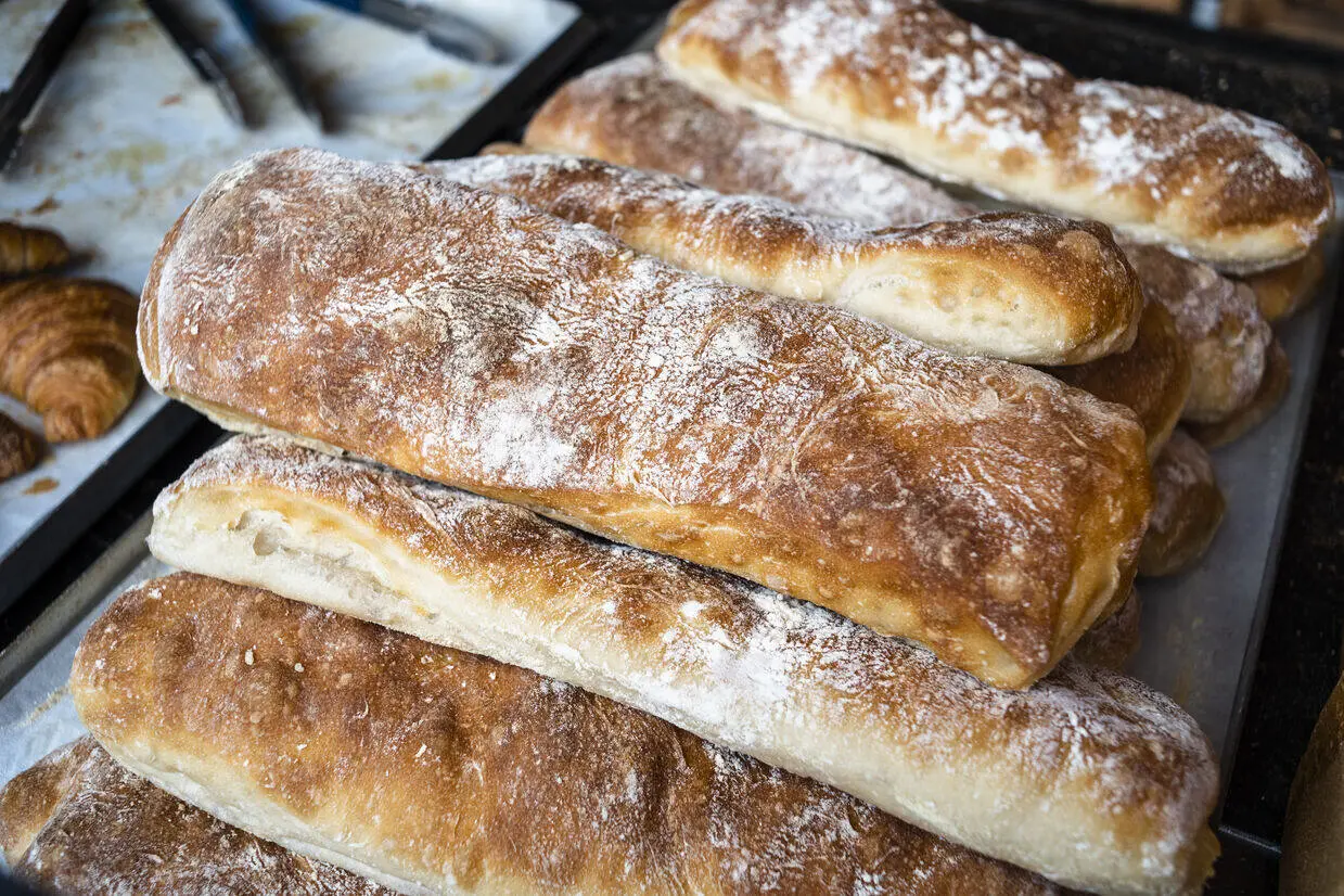 Ciabatta bread from Highland Bakery.