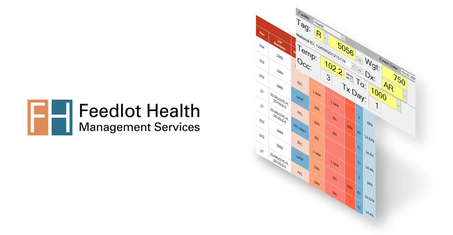 Image showing Feedlot Health logo and software.