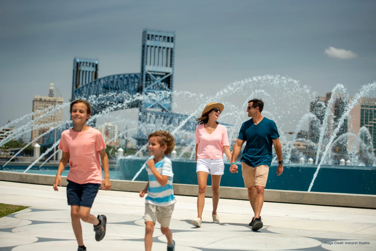 Friendship Fountain near MOSH in downtown Jacksonville