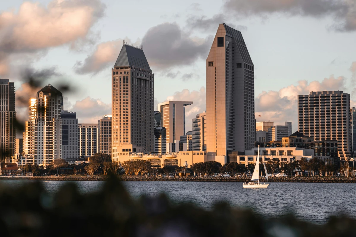The San Diego skyline