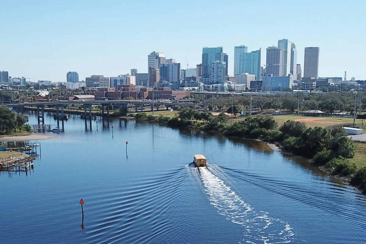 Downtown Tampa waterfront and skyline along the Hillsborough River