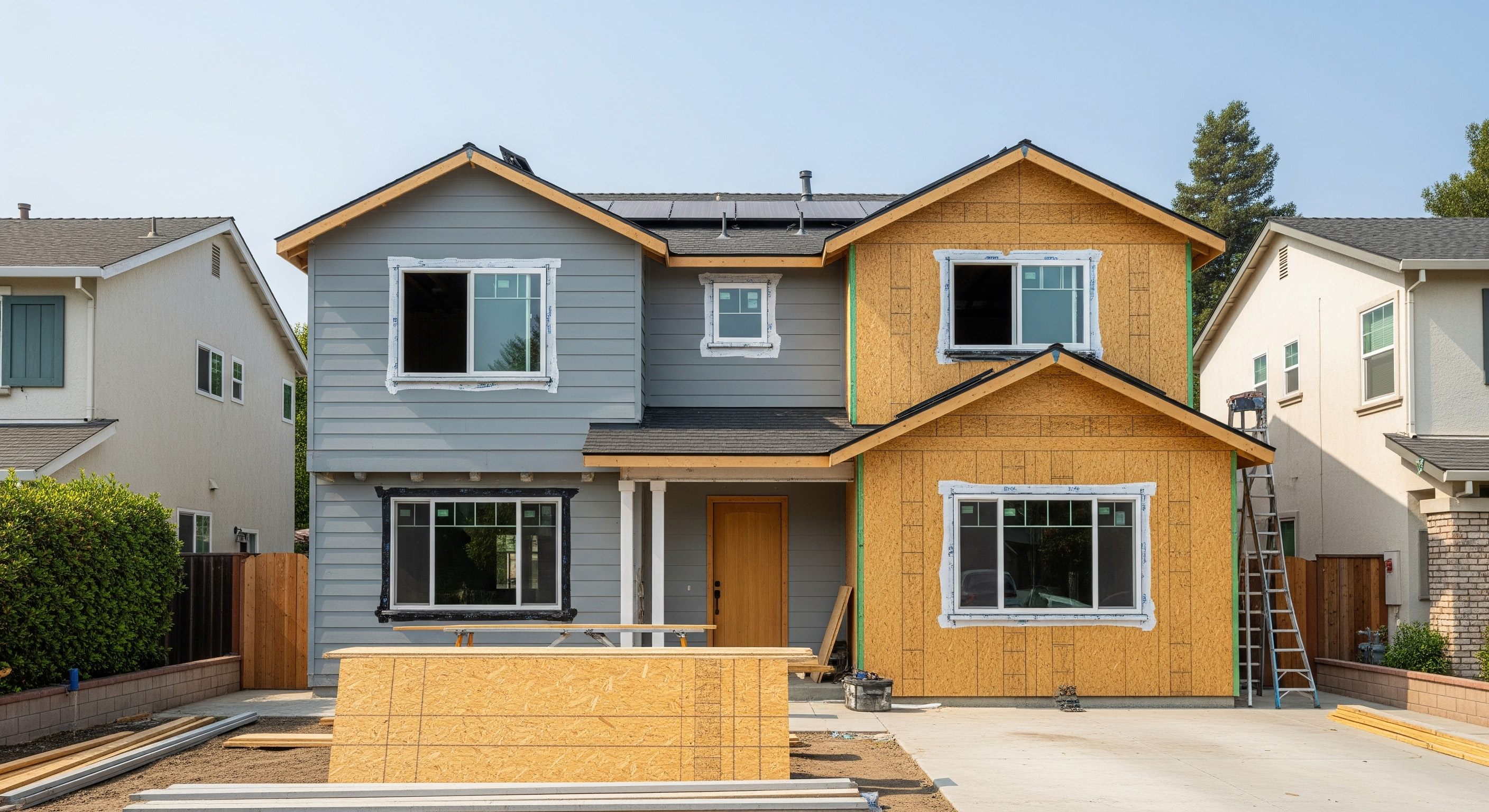 osb sheathing photo
