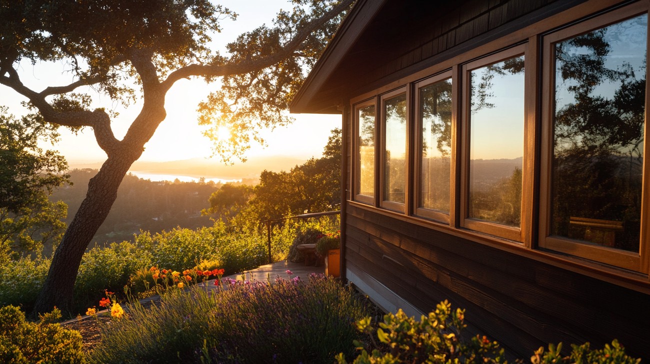 Wooden windows photo