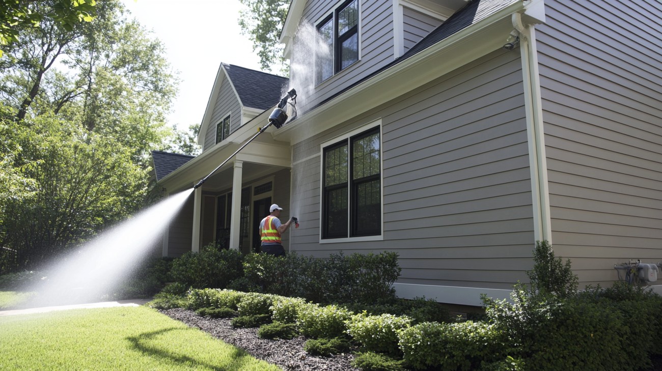 Siding cleaner photo