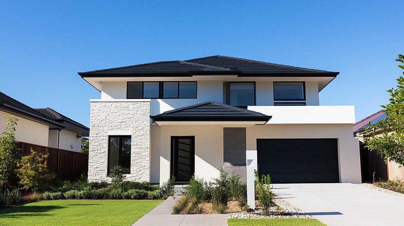 Faux stone siding photo