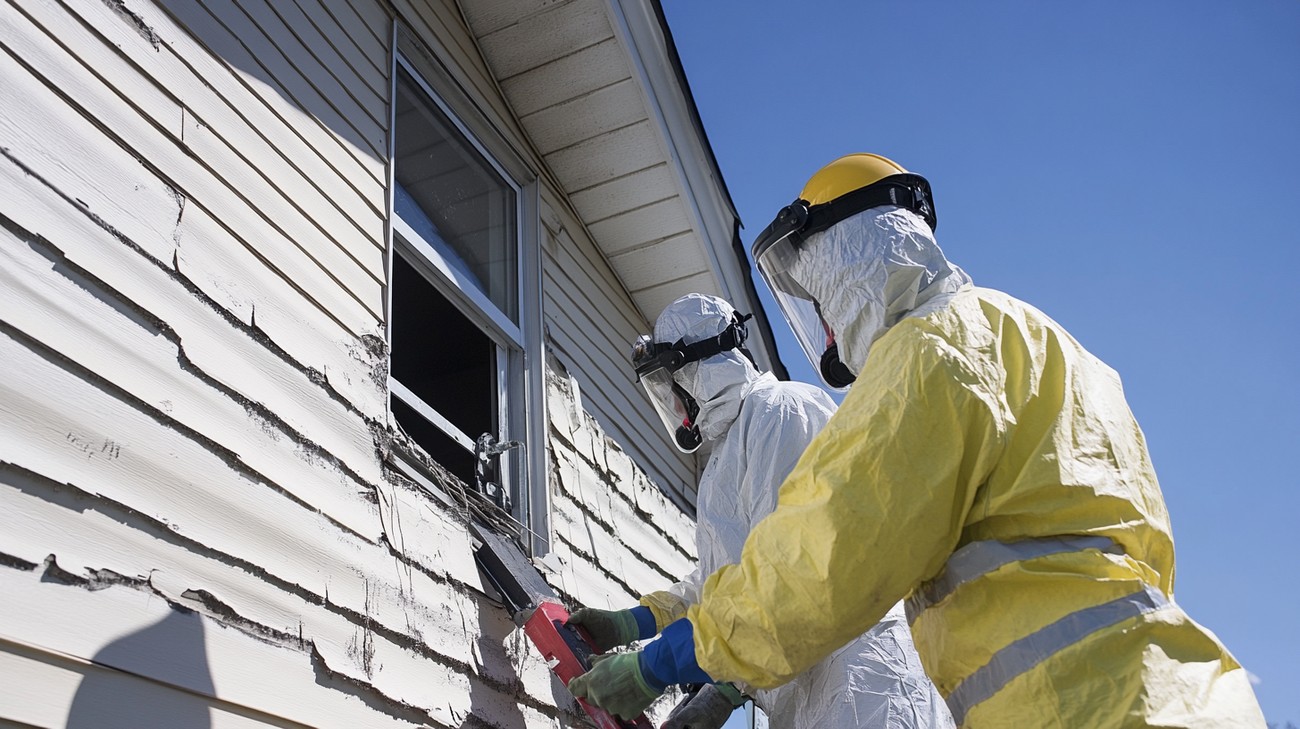 Asbestos siding replacement photo