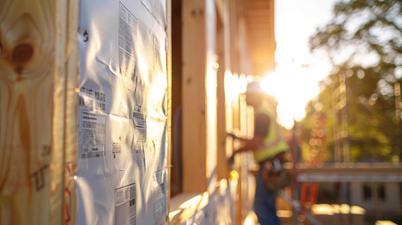 tyvek house wrap photo