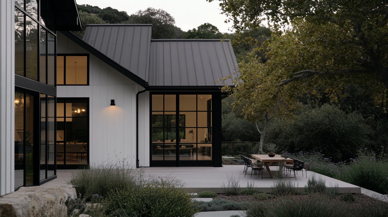 Modern farmhouse exterior trends near you