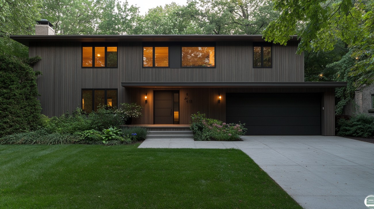 Reverse board and batten siding photo