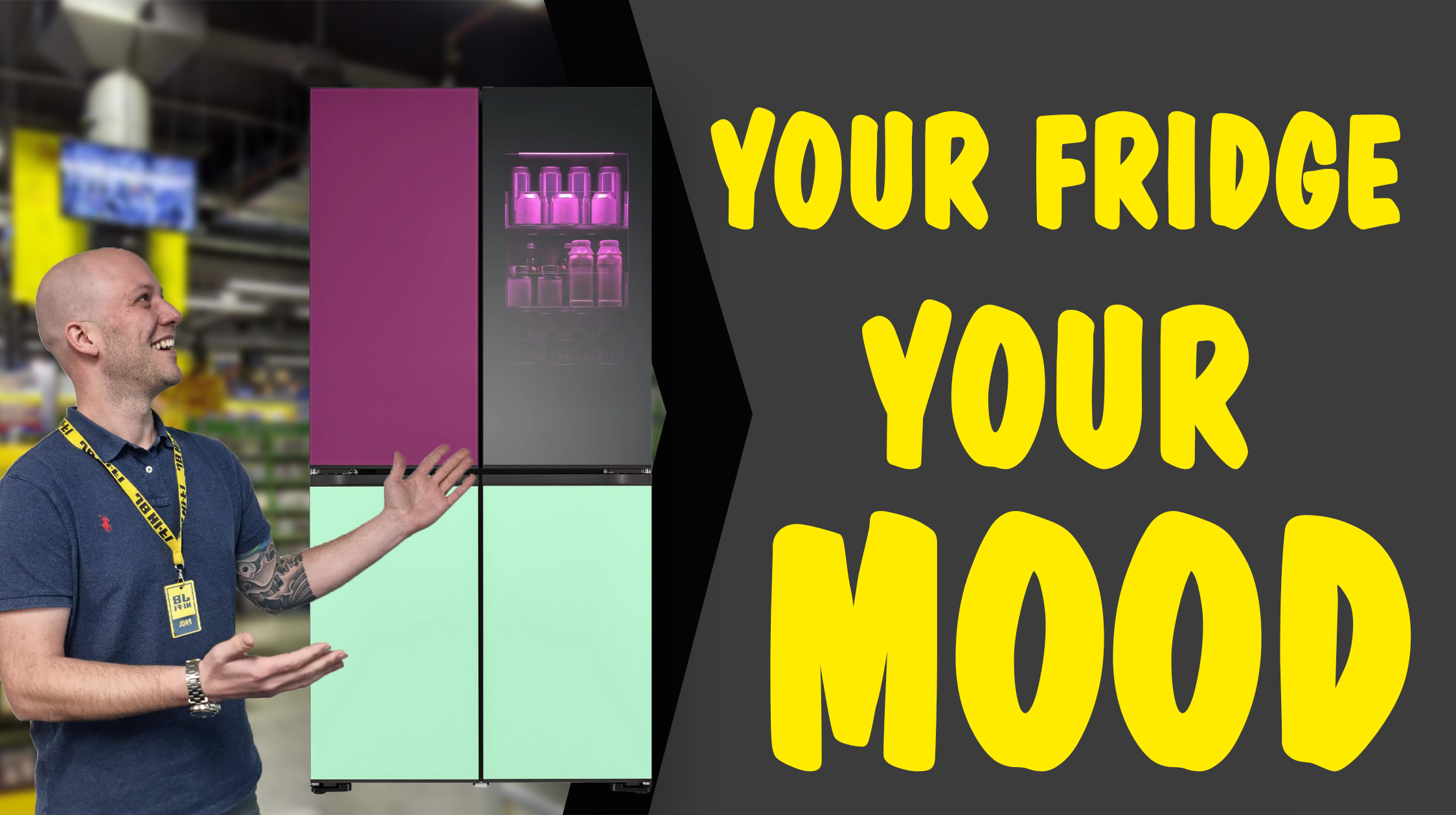 Make your fridge your own with the LG MoodUP Fridge JB HiFi