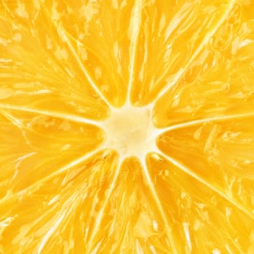 Close up photograph of a citrus fruit