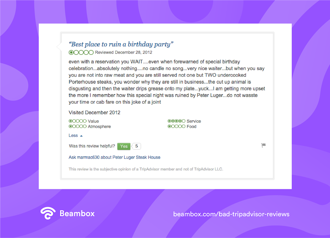 Our Favourite 'Bad' TripAdvisor Reviews