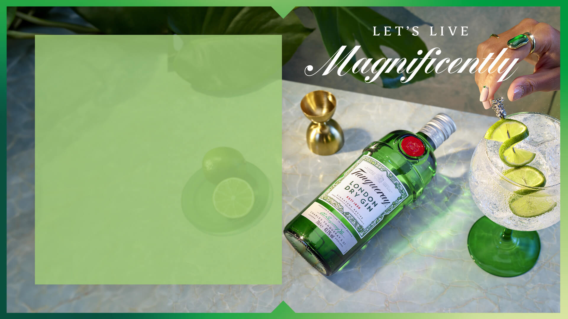 Tanqueray campaign banner