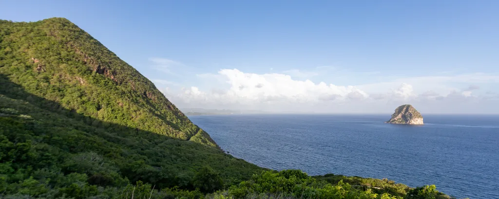 le diamant Martinique depuis le  Morne Larcher