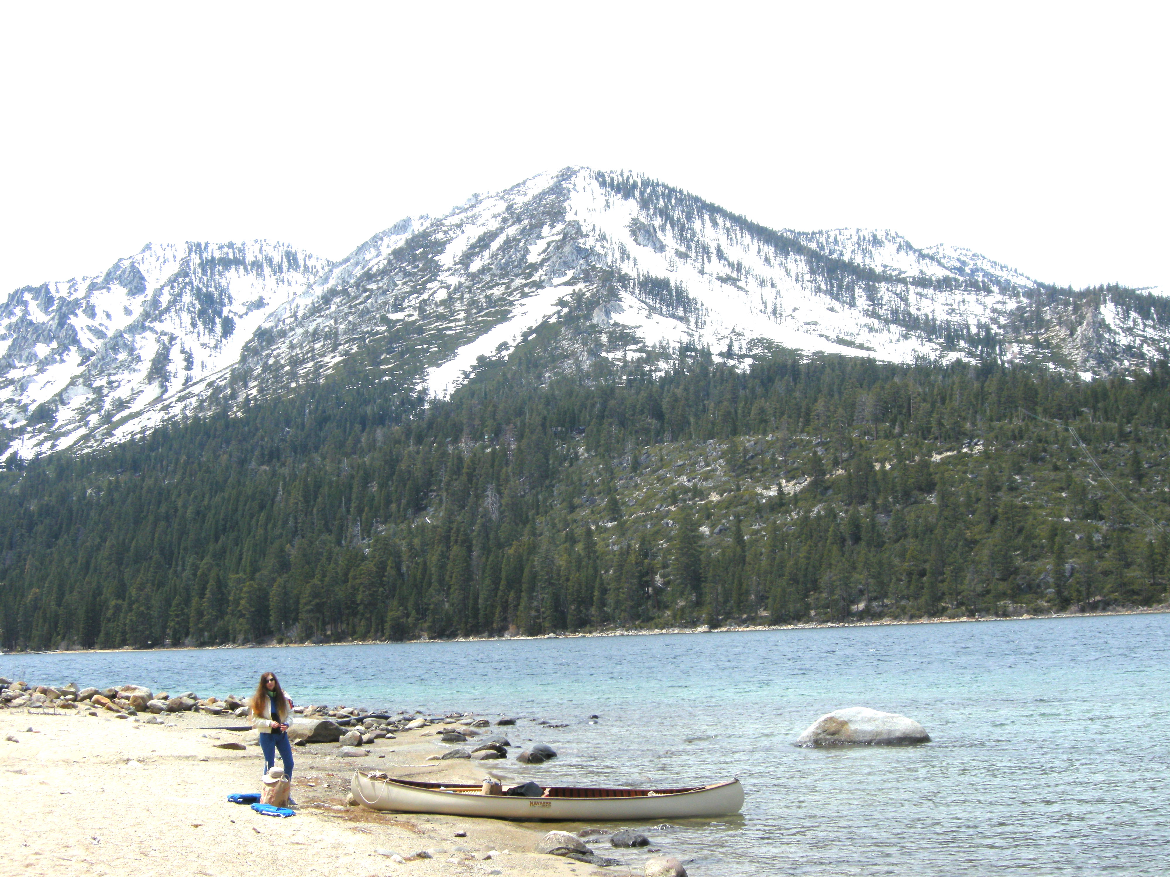 Maggi canoeing at Lake-Tahoe in 2010. Photo by Brian Reinbolt
