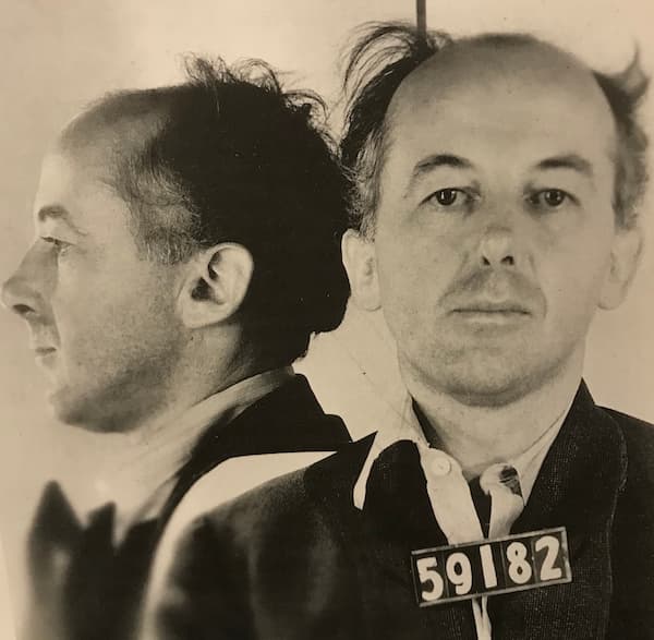 Cowell’s mugshot after being arrested on a "morals" charge in 1936.